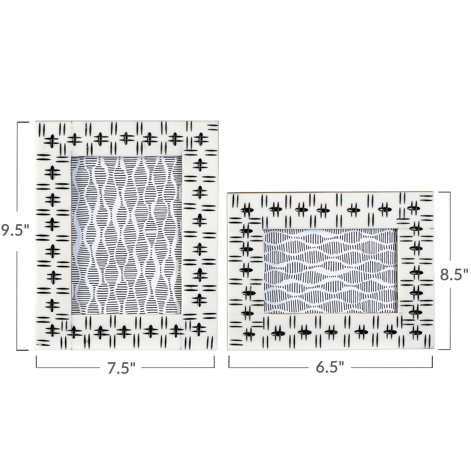 Hello Honey® 2 Pack Black & White Photo Frame
